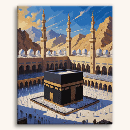 Lumière dorée Kaaba