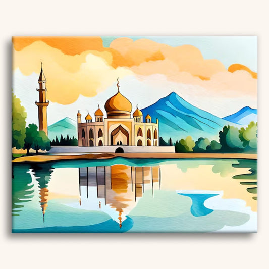 Mosquée au bord du lac